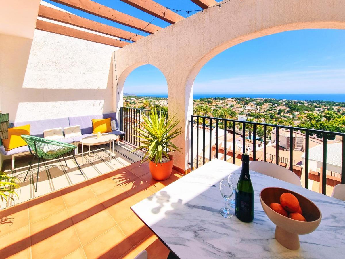 The View: Sea, Mountain, Terrace, Swimming Pool Lejlighed Calpe Eksteriør billede